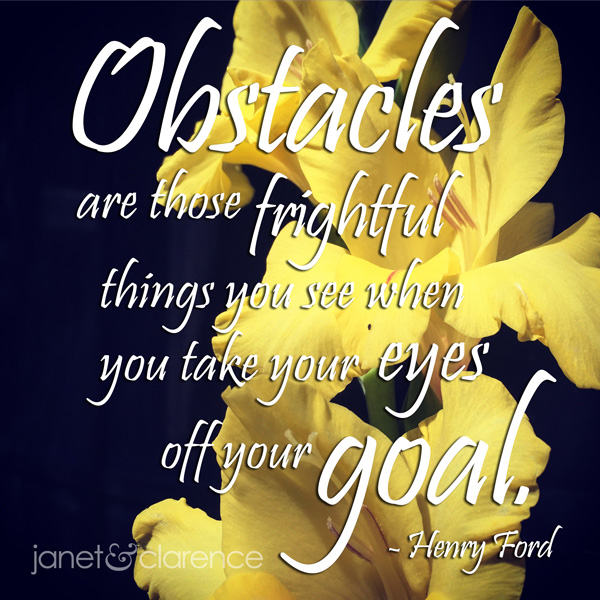 Motivational Meme About Obstacles - janet & clarence